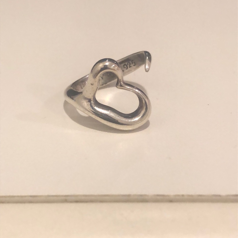 Tiffany & Co Open Heart Ring size 6.5